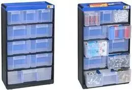 allit VarioPlus Pro 53/21 modulinė dėžė smulkioms detalėms 300×525 mm mėlyna/juoda