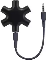 SpeaKa Professional SP-7870556 Laidinė sąsaja / lyties adapteris 3,5 5x 3,5 juoda (SP-7870556)