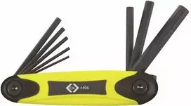 C.K Tools T4406 šešiakampių L formos raktų komplektas, 1,5–8 mm