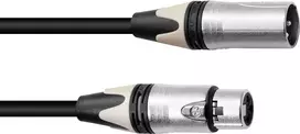 PSSO XLR mikrofono laidas 3 kontaktų 15 m, juodas, Neutrik jungtys