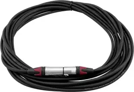 PSSO XLR laidas 3 kontaktų, 10 m, juodas, Neutrik jungtimis