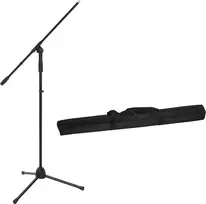 Mikrofono stovas Omnitronic MS-2A su boom rankena, juodas
