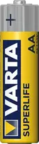 Varta SUPERLIFE AA cinko-anglies baterija 1,5 V 50,5 mm 16,7 g
