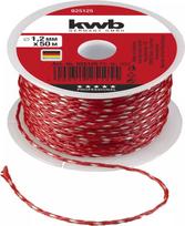 Virvė KWB 925125 50 m Nailoninė Raudona 1,2 mm