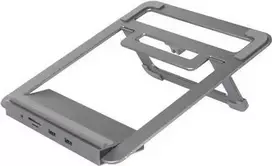 Renkforce RF-LLS-400 USB-C® nešiojamojo kompiuterio dokų stotelė / stovas, universali, Apple USB-C® Power Delivery (RF-5239194)