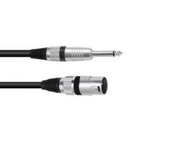 Audio kabelis Omnitronic 3022519A 0,9 m XLR 6,35 mm juodas