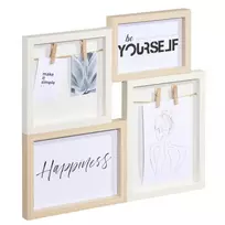 Kelių nuotraukų rėmelis Hama Kiruna Oak White MDF