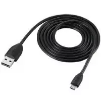 USB laidas HTC DC M410 Micro-USB A į USB A juodas