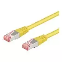 Wentronic Goobay CAT 6 Patch Laidas, S/FTP (PiMF), Geltonas, 15 m - LSZH Halogen-Free, Varis (68306)