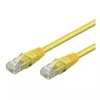 Wentronic Goobay CAT 5e Patch laidas, U/UTP, geltonas, 1 m - CCA vario mišinys (68341)