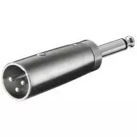 Wentronic Goobay adapteris XLR kištukas (3 kontaktai) > jack 6,35 mm kištukas (2 kontaktai, mono) (27452)
