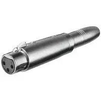 Wentronic Goobay XLR adapter - XLR lizdas (3 kontaktų) > 6,35 mm lizdas (2 kontaktų, mono) (27453)