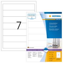 Lipnūs etikečių lapai segtuvams HERMA A4 192x38 mm 700 vnt.
