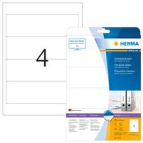 HERMA A4 192x59 mm balto matinio popieriaus lipnios etiketės bylų nugarėlėms 100 vnt.
