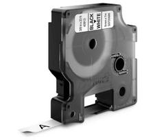 Dymo D1 standartinė juosta etiketėms, juoda ant baltos, 9 mm
