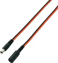 VOLTCRAFT žemos įtampos ilginimo kabelis, kištukas – lizdas, 5,5 mm / 2,5 mm, 3,00 m