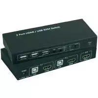 KVM jungiklis SpeaKa professional SP-4330460 — 2 prievadai HDMI + USB, 1920x1080