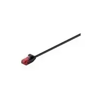 Wentronic Goobay CAT 6 plonas pataisinis kabelis, U/UTP, juodas, 10 m, varinė gysla (93730)