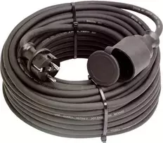 Prailginimo laidas AS Schwabe 60335 — 16 A, 15 m, juodas