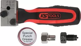 Stabdžių vamzdelių išplatintuvų rinkinys ks tools FLAREFIXeco 4,75 mm, 4 dalių