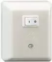 Rutenbeck SAR Ap – didelės srovės relės jungiklis – 1 svirtinis jungiklis – 8 A – AC 230 V – perlų baltumo, RAL 1013 (50010102)