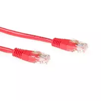 ACT Red 10 metrų U/UTP CAT6 patch kabelis su RJ45 jungtimis