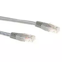ACT pilkas 10 metrų LSZH U/UTP CAT6 pataisos laidas su RJ45 jungtimis