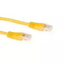 ACT geltonas 7 metrų U/UTP CAT6 jungiamasis laidas su RJ45 kištukais