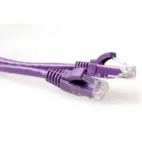 ACT Purple 20 metrų U/UTP CAT6 jungiamasis kabelis su apsaugotais RJ45 kištukais