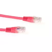 ACT raudonas 0,5 m LSZH U/UTP CAT6 jungiamasis kabelis su RJ45 jungtimis