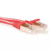 ACT Red 30 m LSZH SFTP CAT6A patch kabelis su apsaugotais RJ45 kištukais