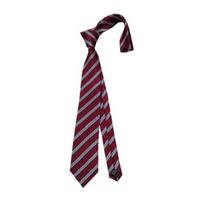 Unisex Tie, Striped Print Necktie, Retro Style Adjustable Length Dress Tie, Versatile Fashionable Accessory for Casual Wear blue