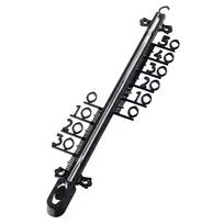 Hama 00186405 mechaninis aplinkos termometras, juodas