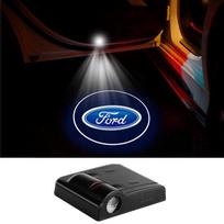 llic1 1/2Pcs Ford LED Door Welcome Light Laser Logo Projector For Ranger Mustang Focus Kuga Mondeo Fusion Escape blue