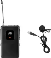 Lavalinis mikrofonas Omnitronic UHF-E serija 826,1 MHz su belaidžiu siųstuvu