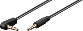 Goobay garso jungiamasis laidas AUX, 3,5 mm stereo 3 polių, plonas, varinis, lenktas (59526)
