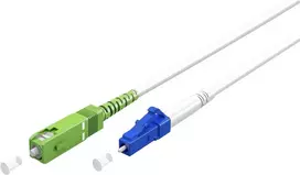 Goobay 59616 Skaidulinis optinis kabelis 30 m SC/APC LC/UPC FTTH OS2 Baltas