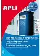 Lipnios etiketės agipa 30 mm poliesterio plėvelė, atsparios orui, baltos, atstumiančios nešvarumus, neplyštančios, 1 vnt.