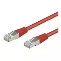Wentronic Goobay CAT 5e jungiamasis laidas, SF/UTP, raudonas, 0,25 m - CCA vario mišinys (95210)