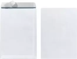 Herlitz 10837144 siuntimo vokas C5, be langelio, baltas, savaiminio klijavimo, 90 g/m²