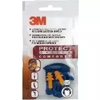 3M 1271C putiniai ausų kištukai NRR 27 dB, daugkartiniai su virvele, pora
