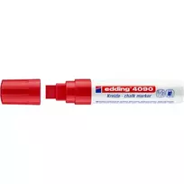 Kreidinis žymeklis Edding 4090 Chisel raudonas