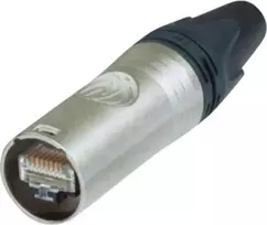 Neutrik RJ45 etherCON CAT6 A kištukas, tiesus, 8P8C NE8MX6, nikeliuotas, 1 vnt.