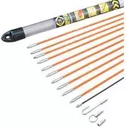 Priedų rinkinys kabelių traukimo strypams, c.k tools T5440, 7 dalių su lanksčiu kreipiamuoju antgaliu ir adapteriais