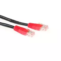 ACT Black 1 m U/UTP CAT5E jungiamasis laidas kryžminis su RJ45 kištukais