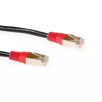 ACT Black 0.5 m LSZH F/UTP CAT5E kryžminis pataisos kabelis su RJ45 jungtimis