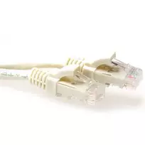 ACT Ivory 20 m U/UTP CAT6 jungiamasis kabelis su RJ45 kištukais ir apsauga nuo užsikabinimo