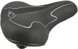 Dviračio balnas FISCHER Touren-Fahrradsattel Elastomer Juodas/Baltas su optimaliu kūno pritaikymu