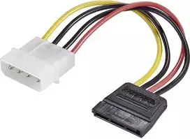 Maitinimo adapteris Renkforce RF-4174632 1× IDE 4 kontaktų į 1× SATA 15 kontaktų kabelis 0,15 m