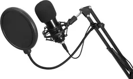 Laidinė USB mikrofono Omnitronic BMS-1C su voriniu laikikliu